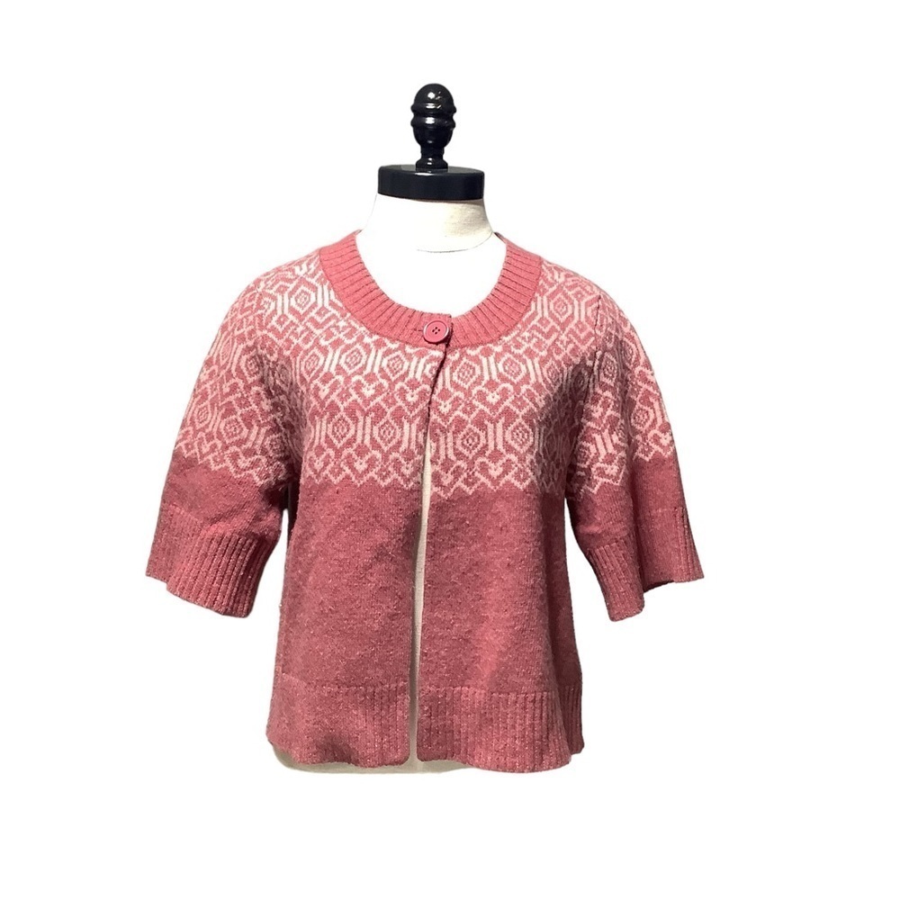 FROST‎ Nordic Fair Isle Cardigan Shrug - Size S